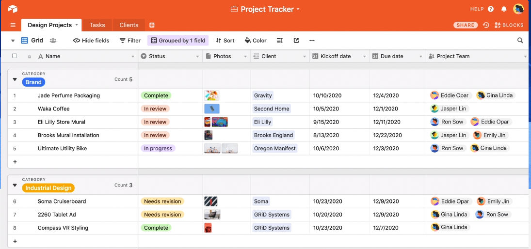 spreadsheets airtable apps APIs